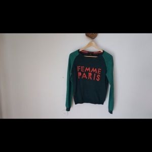 Mason scotch green light sweater